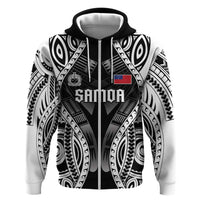 Personalised Remember Samoa Black Saturday Zip Hoodie Samoa Mo Samoa LT05 Zip Hoodie Black - Polynesian Pride