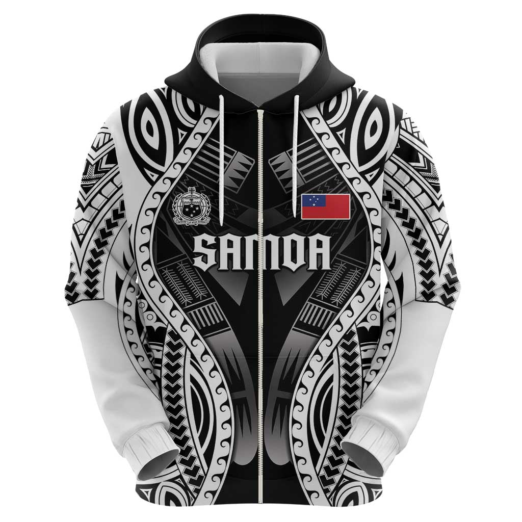 Personalised Remember Samoa Black Saturday Zip Hoodie Samoa Mo Samoa LT05 - Polynesian Pride