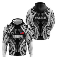 Personalised Remember Samoa Black Saturday Zip Hoodie Samoa Mo Samoa LT05 - Polynesian Pride