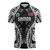 Personalised Remember Samoa Black Saturday Zipper Polo Shirt Samoa Mo Samoa LT05 Black - Polynesian Pride