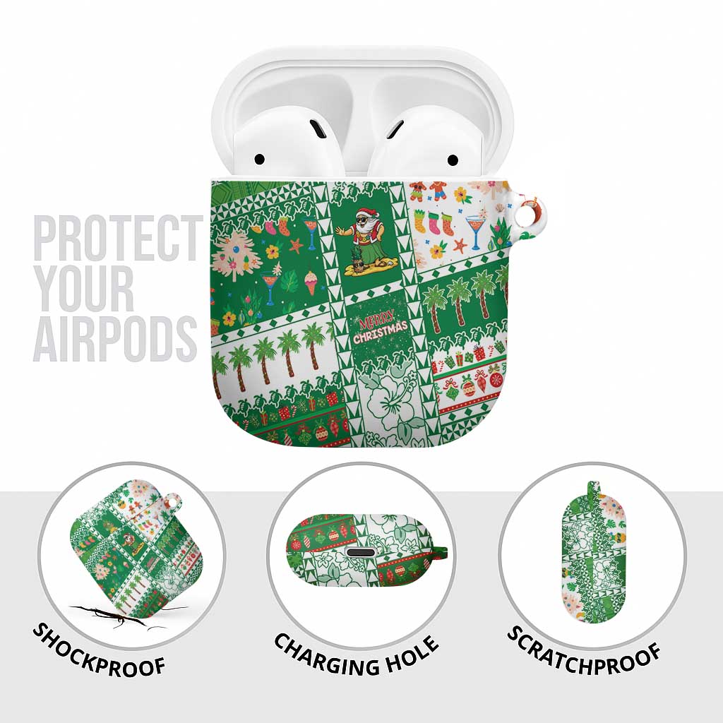 Norfolk Island Christmas AirPods Case Festive Beach Vibes - Polynesian Pride