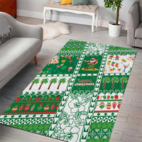 Norfolk Island Christmas Area Rug Festive Beach Vibes - Polynesian Pride