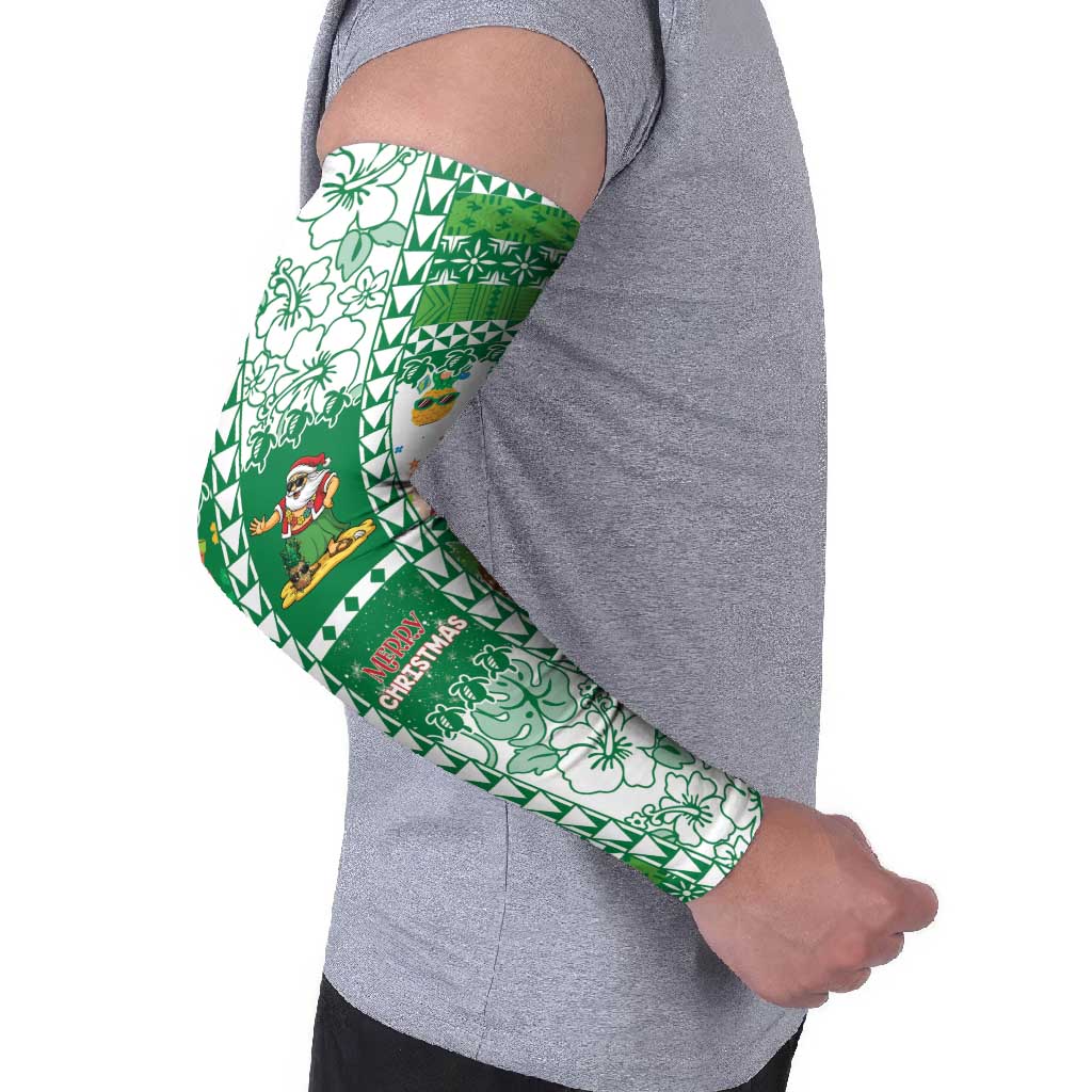 Norfolk Island Christmas Arm Sleeves Festive Beach Vibes - Polynesian Pride