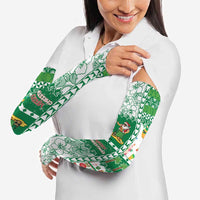 Norfolk Island Christmas Arm Sleeves Festive Beach Vibes - Polynesian Pride