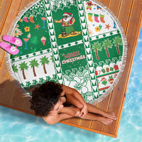 Norfolk Island Christmas Beach Blanket Festive Beach Vibes - Polynesian Pride