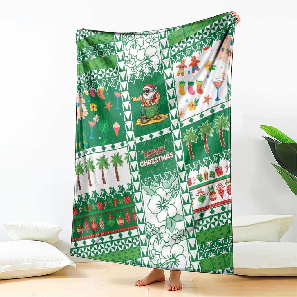 Norfolk Island Christmas Blanket Festive Beach Vibes - Polynesian Pride