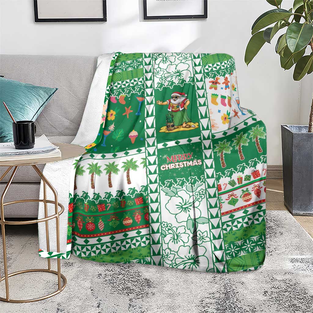 Norfolk Island Christmas Blanket Festive Beach Vibes - Polynesian Pride
