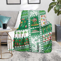 Norfolk Island Christmas Blanket Festive Beach Vibes - Polynesian Pride
