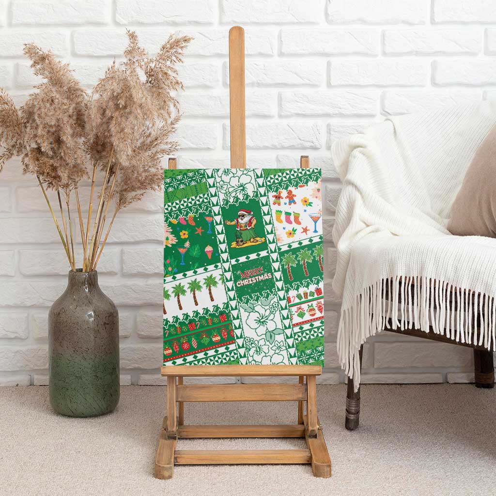Norfolk Island Christmas Canvas Wall Art Festive Beach Vibes - Polynesian Pride