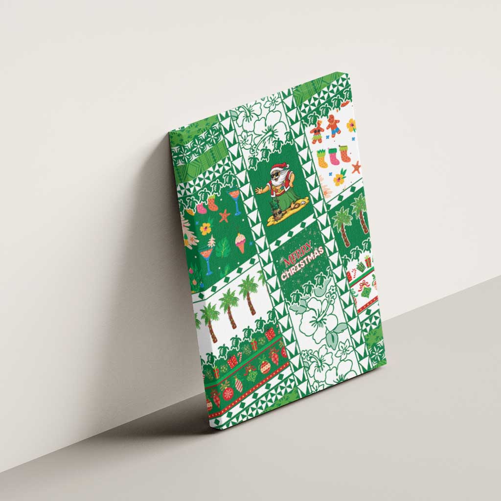 Norfolk Island Christmas Canvas Wall Art Festive Beach Vibes - Polynesian Pride