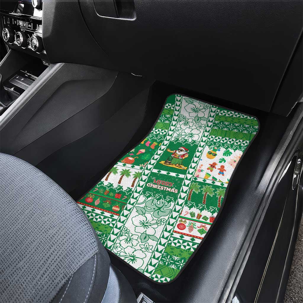 Norfolk Island Christmas Car Mats Festive Beach Vibes - Polynesian Pride
