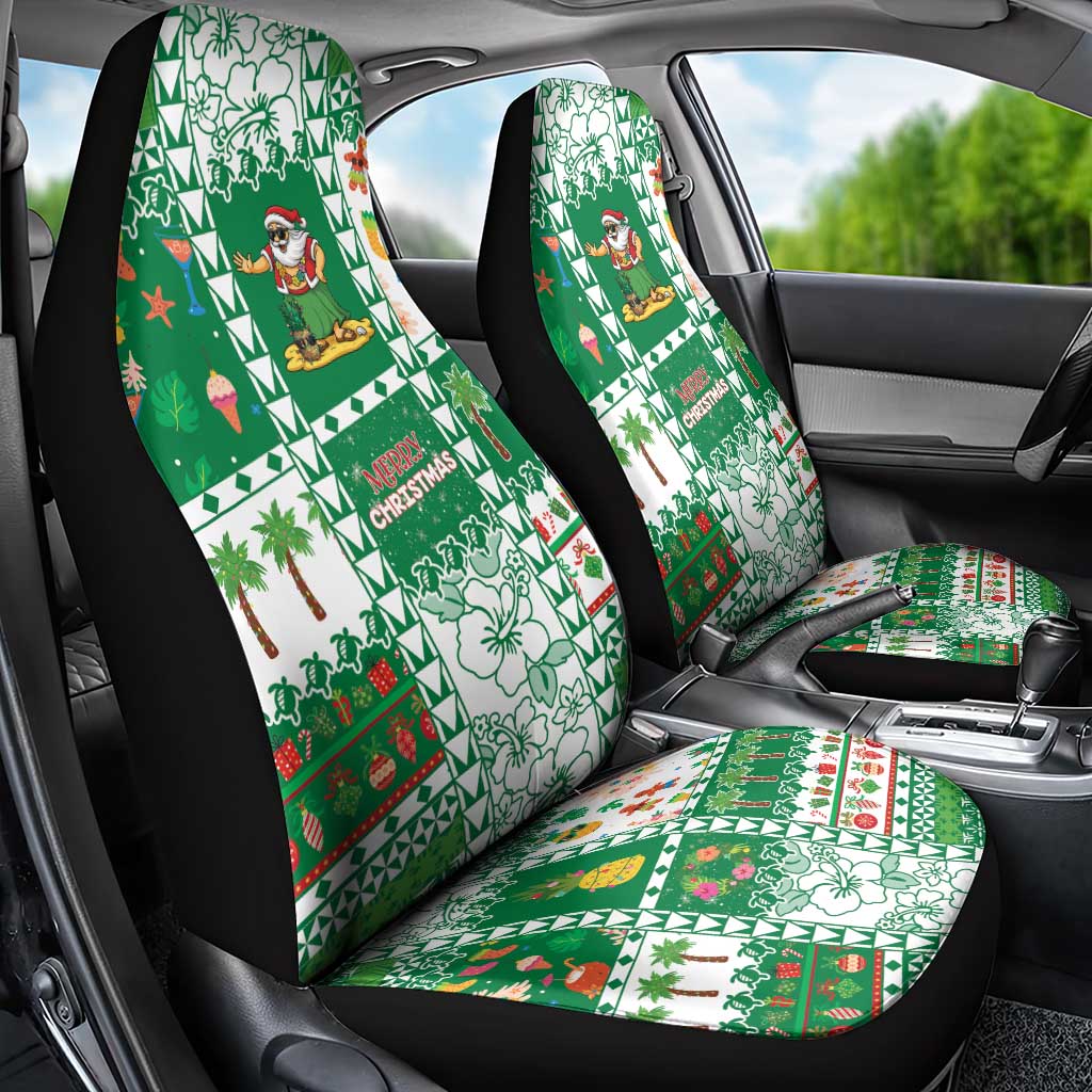 Norfolk Island Christmas Car Seat Cover Festive Beach Vibes - Polynesian Pride