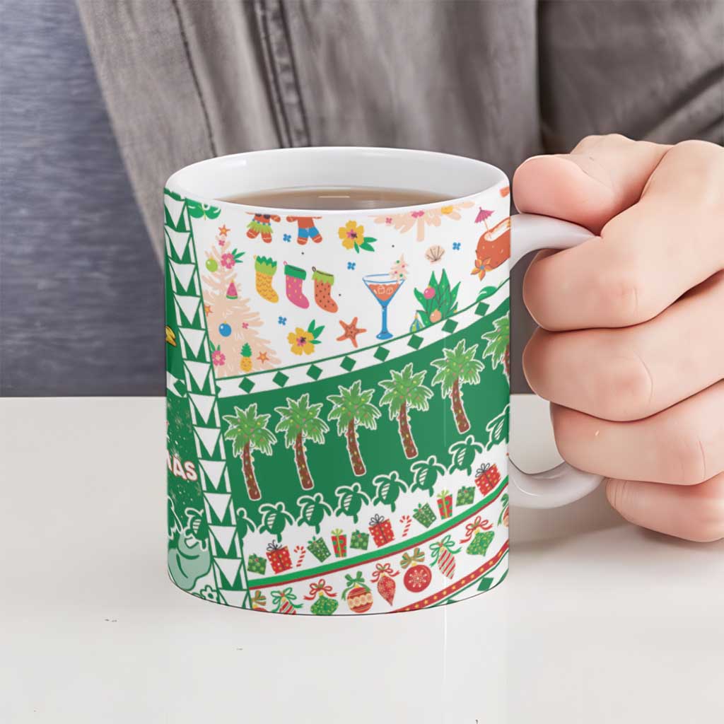 Norfolk Island Christmas Ceramic Mug Festive Beach Vibes - Polynesian Pride