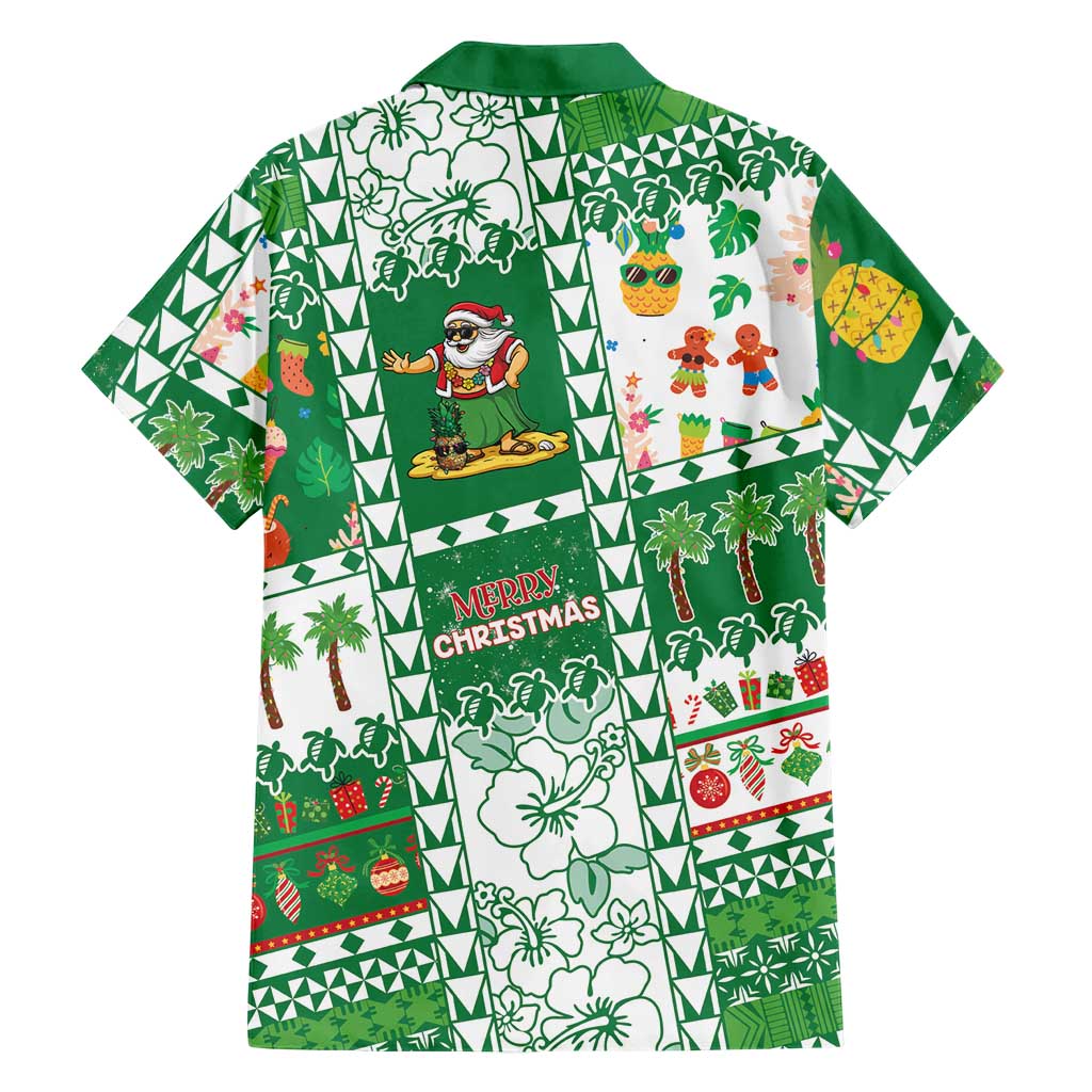 Norfolk Island Christmas Family Matching Puletasi and Hawaiian Shirt Festive Beach Vibes - Polynesian Pride