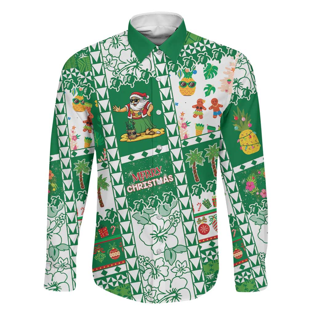 Norfolk Island Christmas Family Matching Puletasi and Hawaiian Shirt Festive Beach Vibes - Polynesian Pride