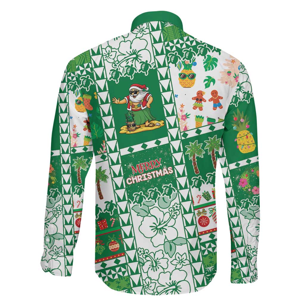 Norfolk Island Christmas Family Matching Puletasi and Hawaiian Shirt Festive Beach Vibes - Polynesian Pride