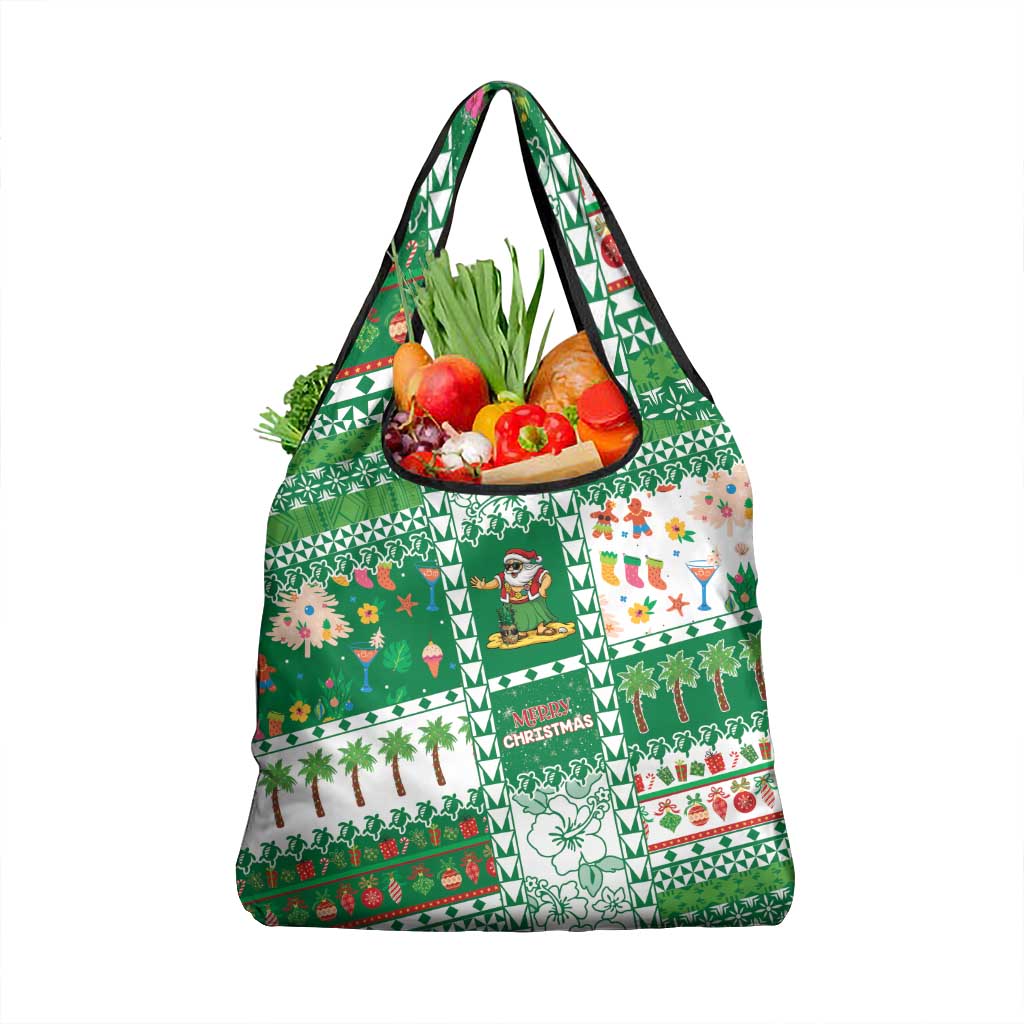 Norfolk Island Christmas Grocery Bag Festive Beach Vibes - Polynesian Pride