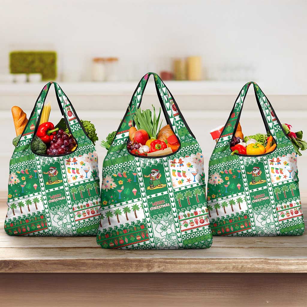 Norfolk Island Christmas Grocery Bag Festive Beach Vibes - Polynesian Pride