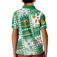 Norfolk Island Christmas Kid Polo Shirt Festive Beach Vibes - Polynesian Pride