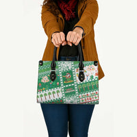 Norfolk Island Christmas Leather Bag Festive Beach Vibes - Polynesian Pride