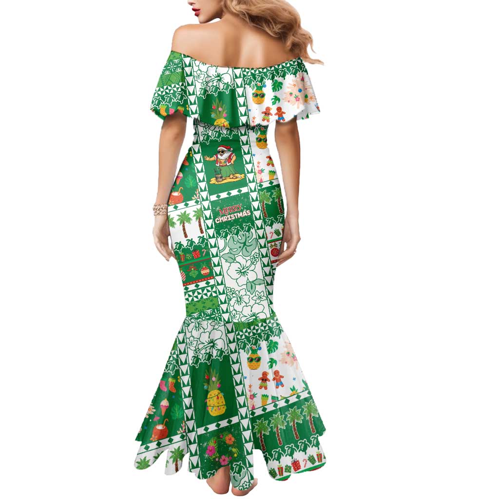 Norfolk Island Christmas Mermaid Dress Festive Beach Vibes LT05 - Polynesian Pride