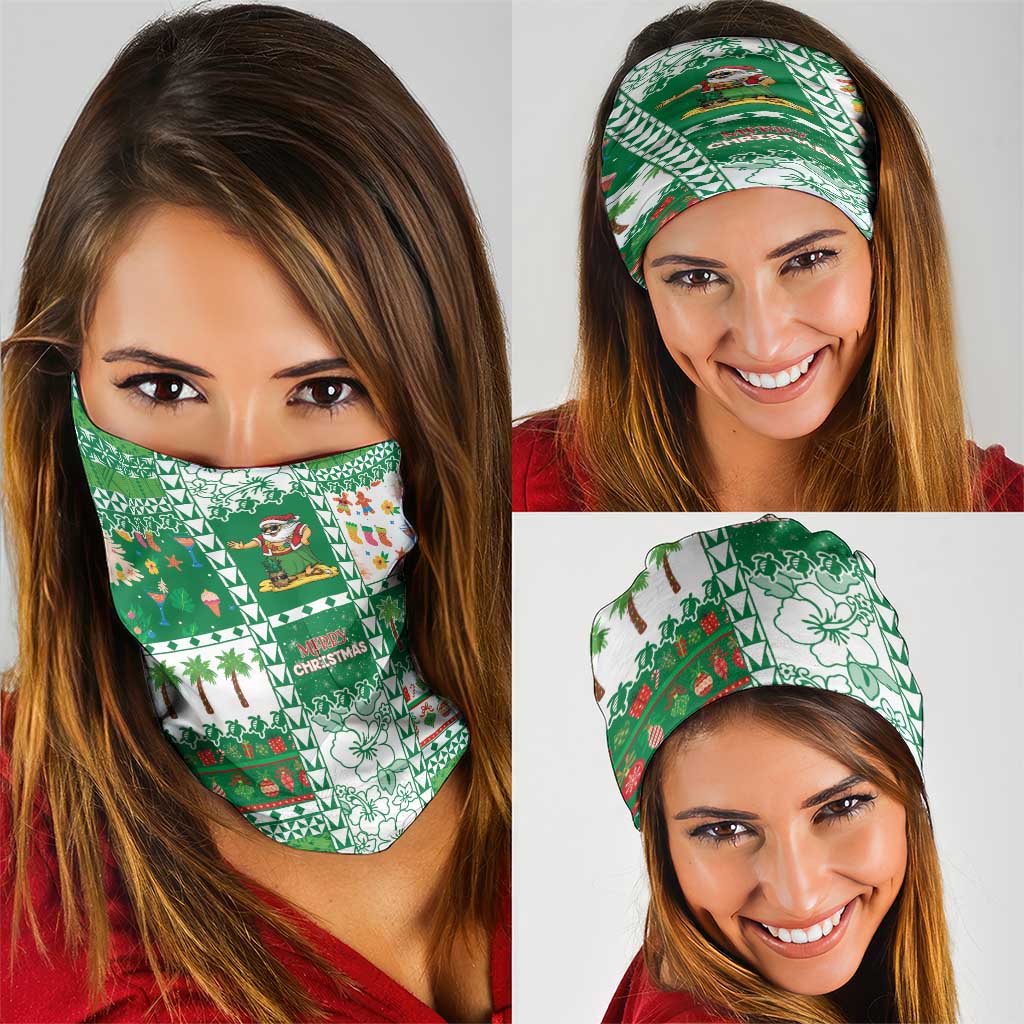 Norfolk Island Christmas Neck Gaiter Festive Beach Vibes - Polynesian Pride