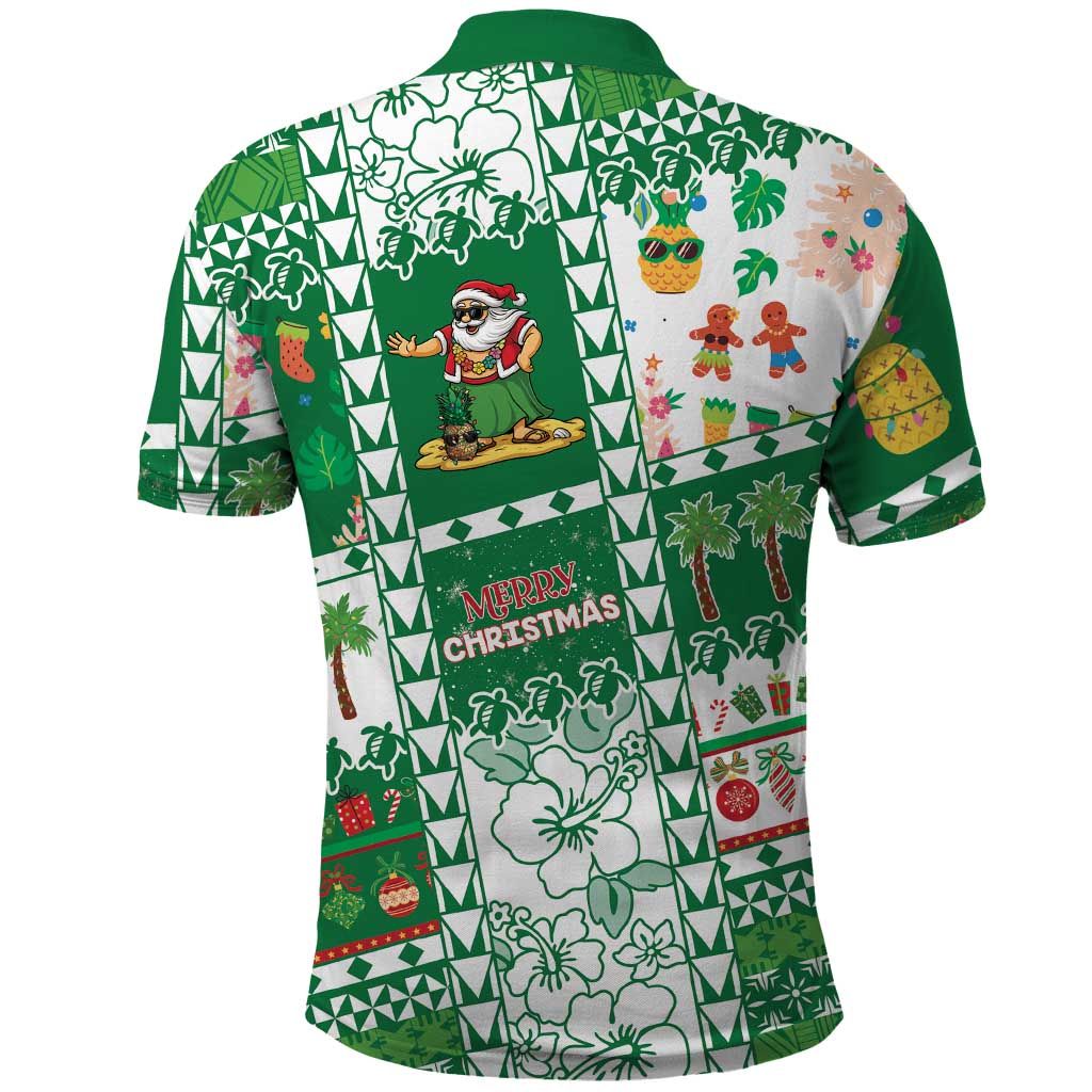 Norfolk Island Christmas Polo Shirt Festive Beach Vibes LT05 - Polynesian Pride