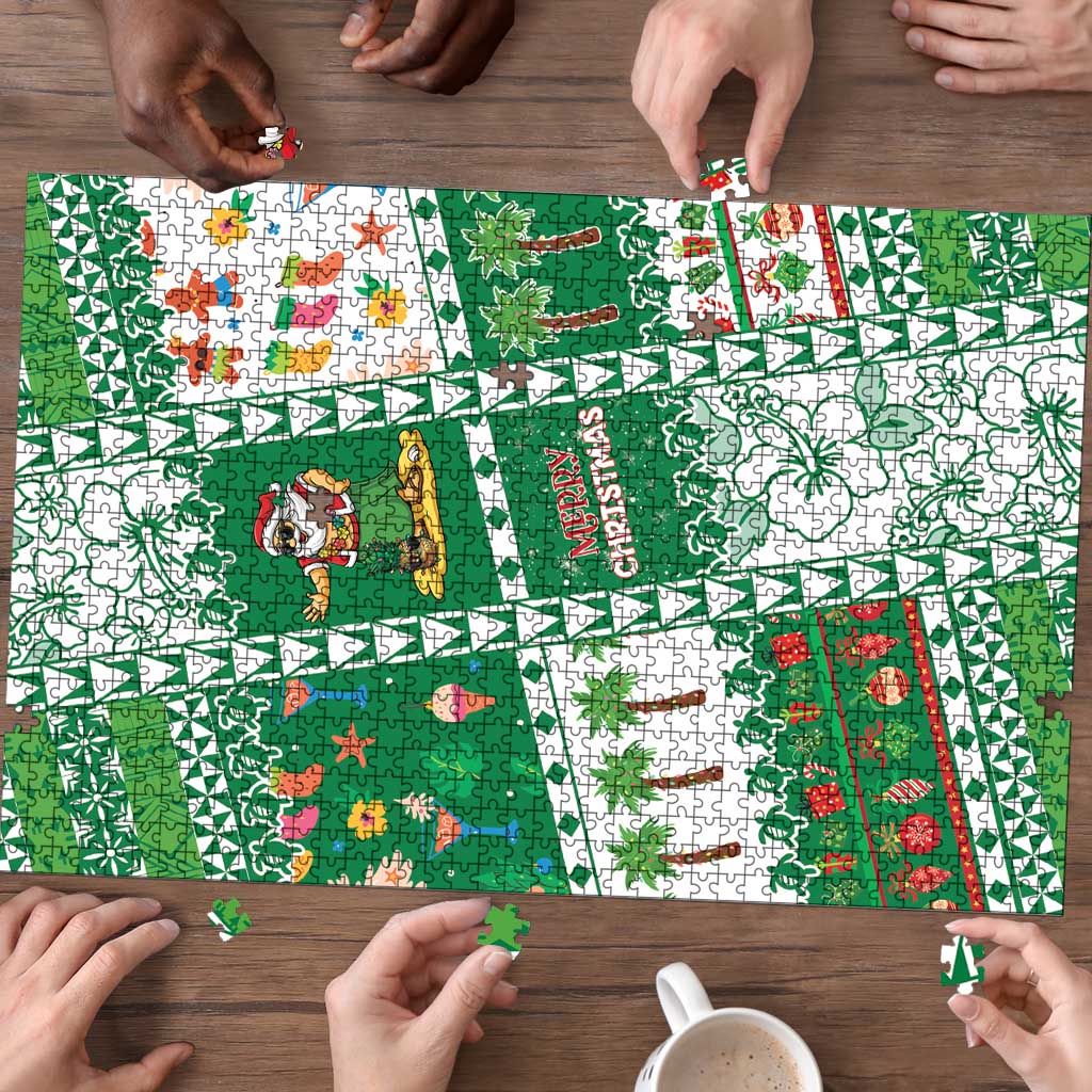 Norfolk Island Christmas Puzzle Festive Beach Vibes - Polynesian Pride