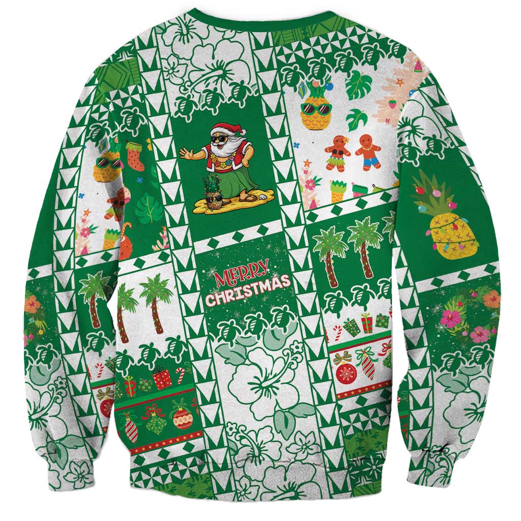 Norfolk Island Christmas Sweatshirt Festive Beach Vibes LT05 - Polynesian Pride