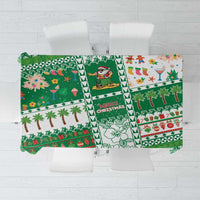 Norfolk Island Christmas Tablecloth Festive Beach Vibes - Polynesian Pride