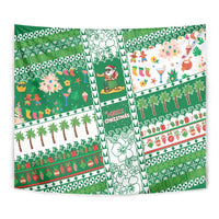Norfolk Island Christmas Tapestry Festive Beach Vibes - Polynesian Pride