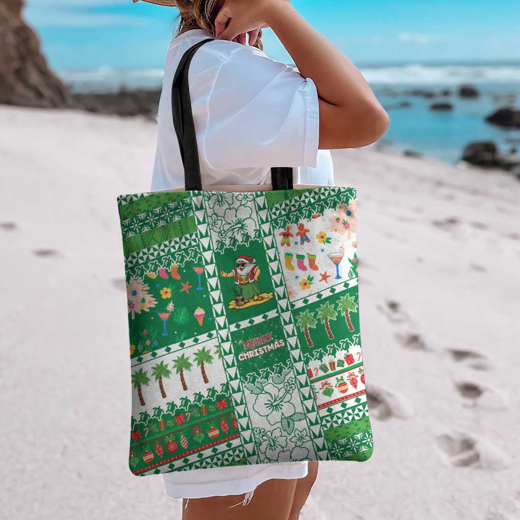 Norfolk Island Christmas Tote Bag Festive Beach Vibes - Polynesian Pride
