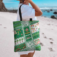 Norfolk Island Christmas Tote Bag Festive Beach Vibes - Polynesian Pride