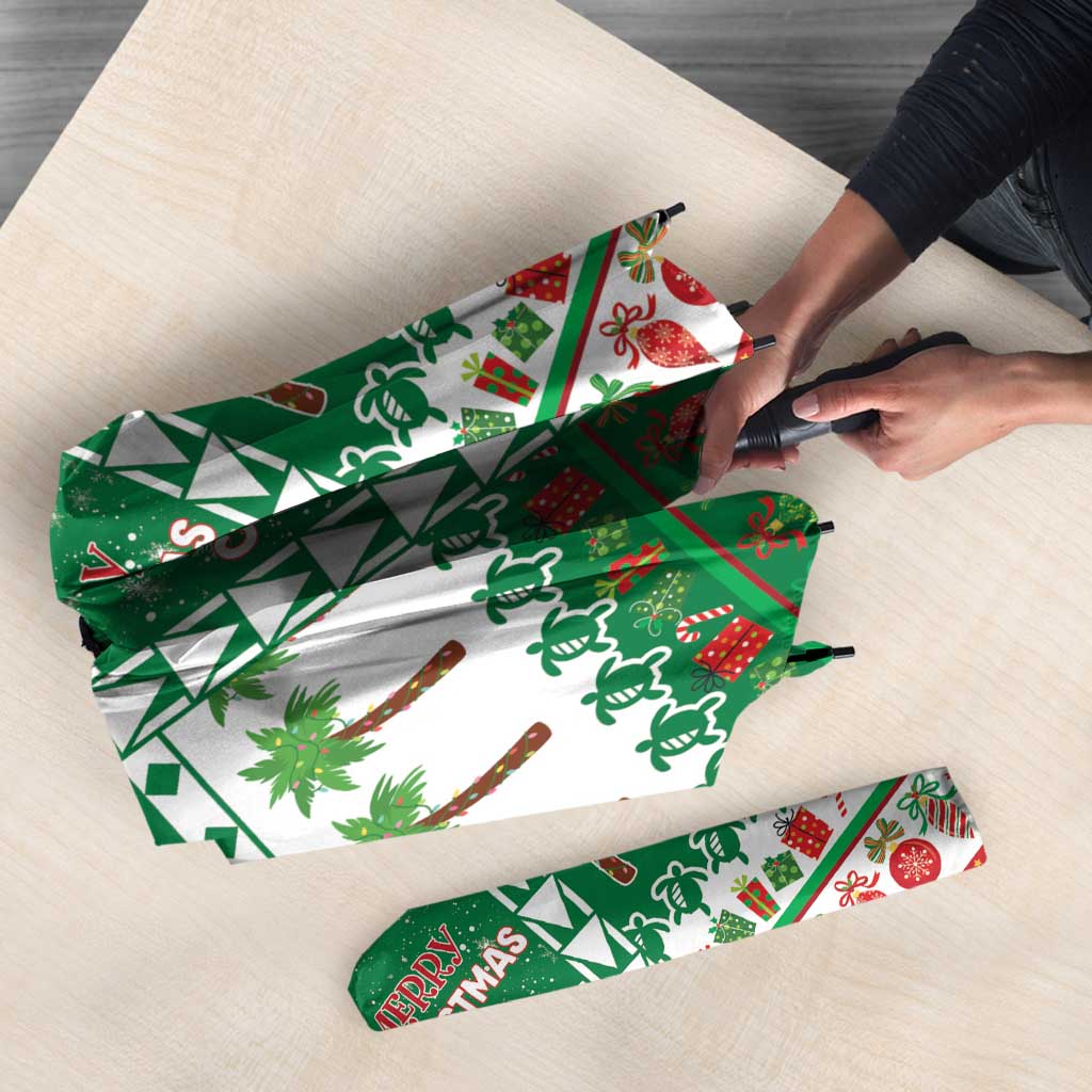 Norfolk Island Christmas Umbrella Festive Beach Vibes - Polynesian Pride