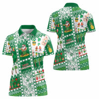 Norfolk Island Christmas Women Polo Shirt Festive Beach Vibes - Polynesian Pride