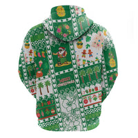 Norfolk Island Christmas Zip Hoodie Festive Beach Vibes LT05 - Polynesian Pride