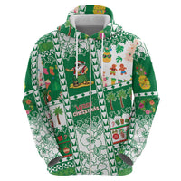 Norfolk Island Christmas Zip Hoodie Festive Beach Vibes LT05 - Polynesian Pride