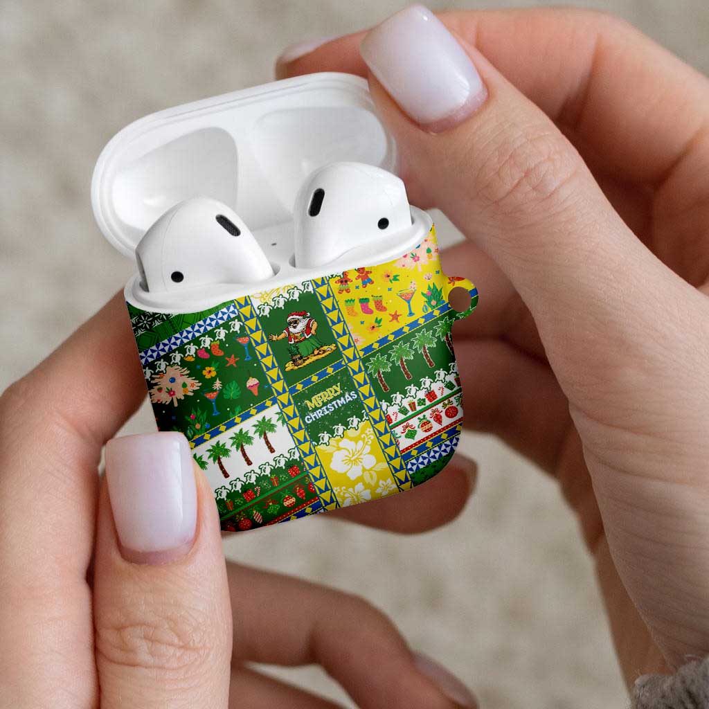 Pitcairn Islands Christmas AirPods Case Festive Beach Vibes - Polynesian Pride