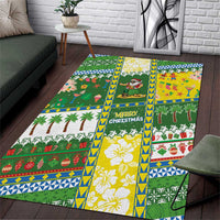 Pitcairn Islands Christmas Area Rug Festive Beach Vibes - Polynesian Pride