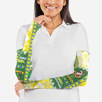 Pitcairn Islands Christmas Arm Sleeves Festive Beach Vibes - Polynesian Pride