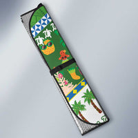 Pitcairn Islands Christmas Auto Sun Shade Festive Beach Vibes - Polynesian Pride