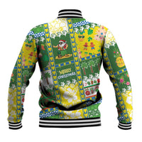 Pitcairn Islands Christmas Baseball Jacket Festive Beach Vibes LT05 - Polynesian Pride