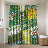 Pitcairn Islands Christmas Bathroom Set Festive Beach Vibes - Polynesian Pride