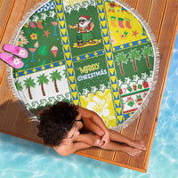 Pitcairn Islands Christmas Beach Blanket Festive Beach Vibes - Polynesian Pride