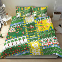 Pitcairn Islands Christmas Bedding Set Festive Beach Vibes - Polynesian Pride