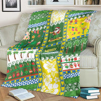 Pitcairn Islands Christmas Blanket Festive Beach Vibes - Polynesian Pride