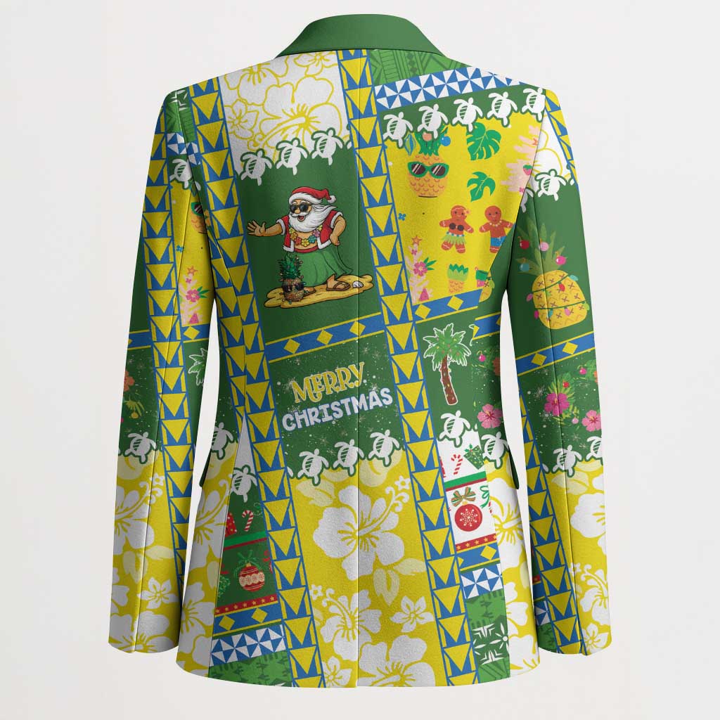 Pitcairn Islands Christmas Blazer Festive Beach Vibes - Polynesian Pride