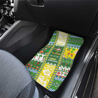 Pitcairn Islands Christmas Car Mats Festive Beach Vibes - Polynesian Pride