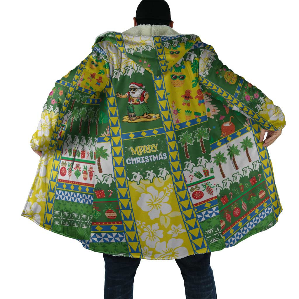 Pitcairn Islands Christmas Cloak Festive Beach Vibes - Polynesian Pride