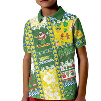 Pitcairn Islands Christmas Kid Polo Shirt Festive Beach Vibes LT05 Kid Colorful - Polynesian Pride